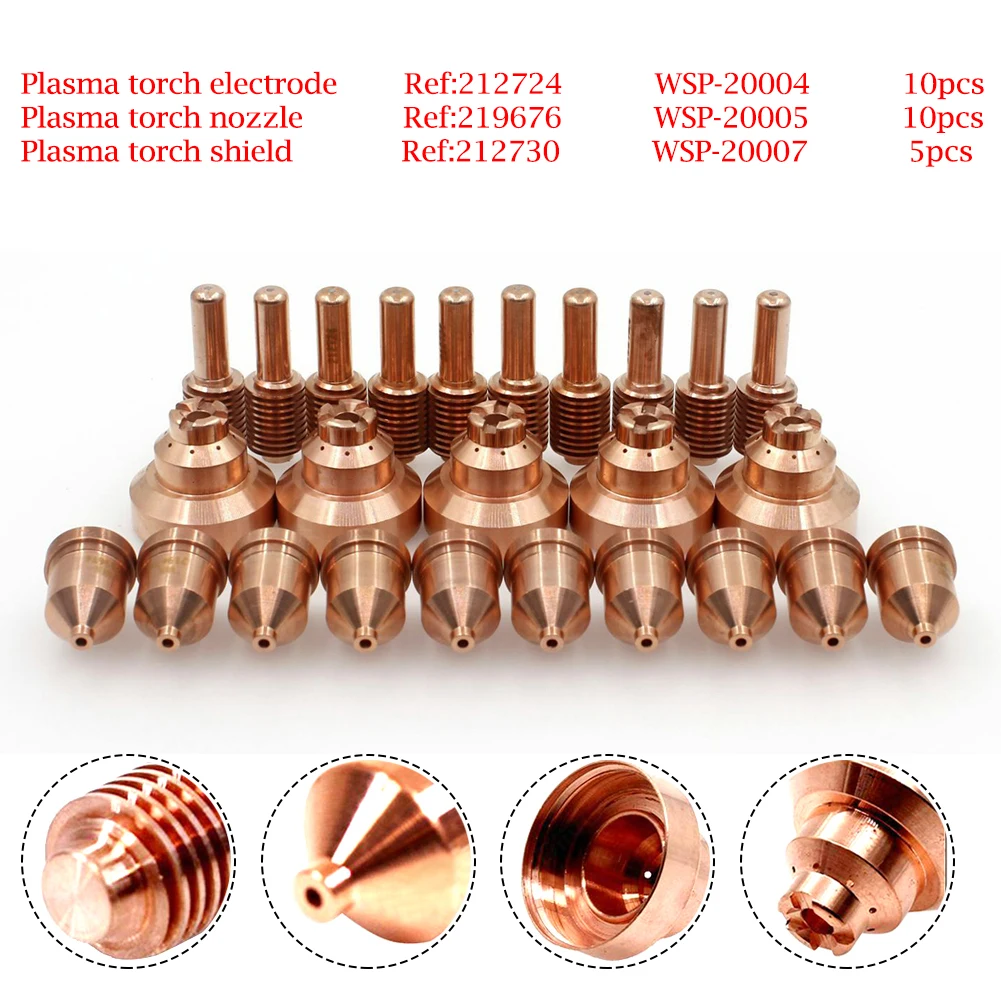 

25 Pc Plasma Consumable 212724 219676 212730 For Miller ICE-60T 80T/TM/CX 100T/TM Welding Accessories