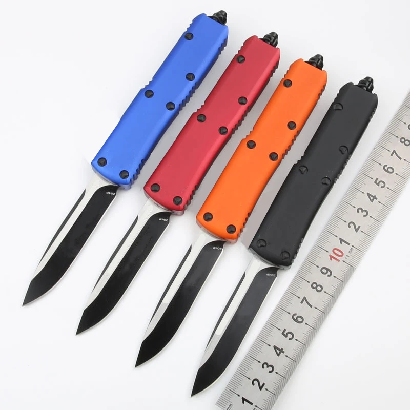 Outdoor Tactical Knife D2 Blade Aluminum Handle Multifunctional Camping Survival Portable Pocket Knives EDC Tool