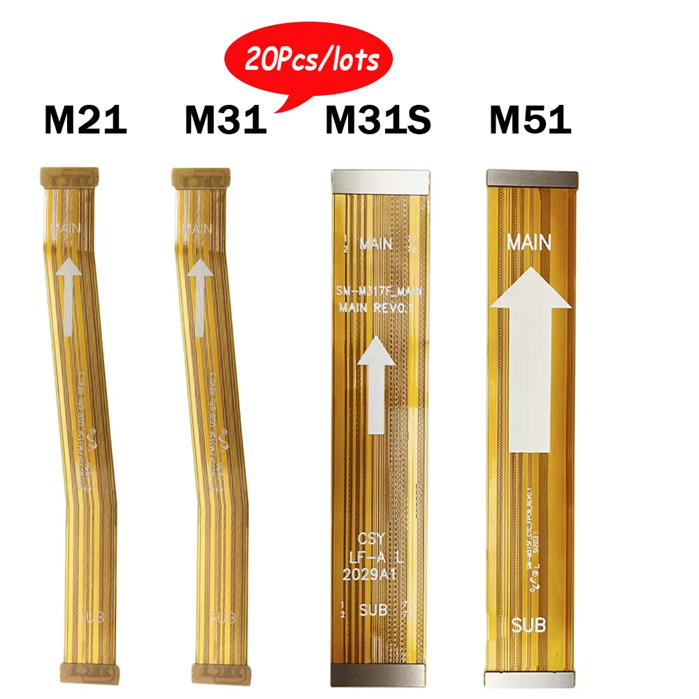 20 шт. для Samsung M21 M31 M31S M51 M215F M315F M317F M515F разъем основной платы USB-плата ЖК-дисплей