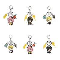 spy%c3%97family anime figure twilight cosplay acrylic keychains anya forger yor forger character model keyring fans christmas gifts