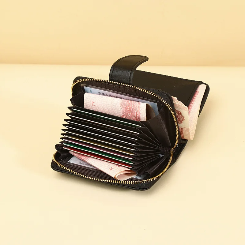 Women's Leather Wallet For Credit Card Holder Female Coin Purse Fashion Clutch Bag Zipper Small Cartera Mujer Ladies Newest