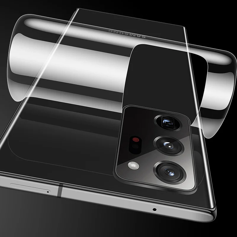 3-IN-1 Front Back Hydrogel Film and Camera Lens Cover for Samsung Galaxy Note 20 Ultra Screen Protector for Samsung Note20 Ultra