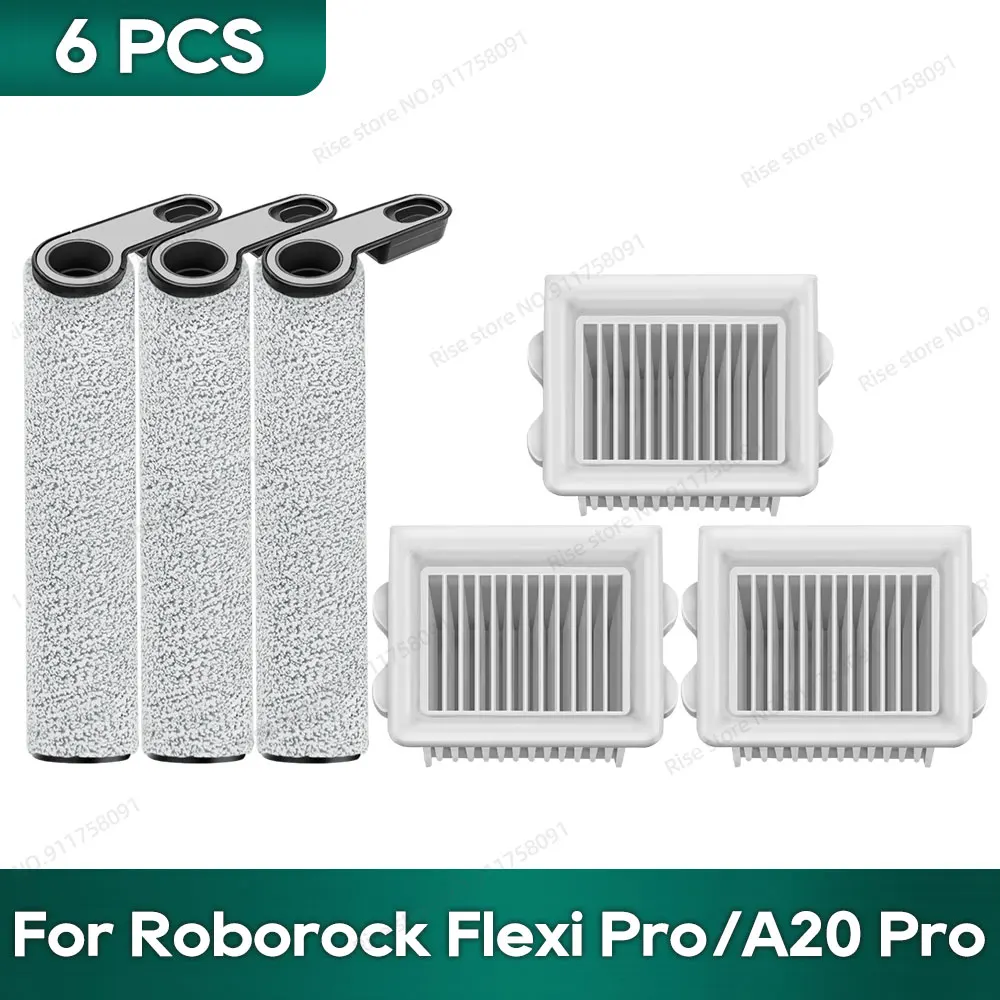 

Совместим с Roborock Flexi Pro/Roborock Flexi, Roborock A20 Pro/A20, аксессуары, роликовая щетка, Hepa-фильтр