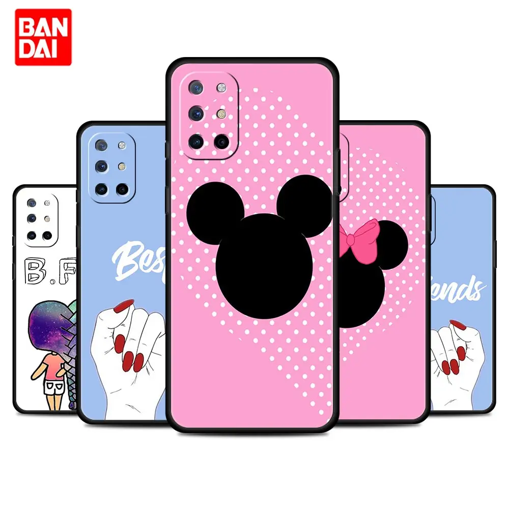 

My Best Friend Friends Pattern Case for Oneplus 9 10 Pro 8 8T 9R Nord 2 N100 N10 CE N200 5G Phone Silicone Cover Luxury Black