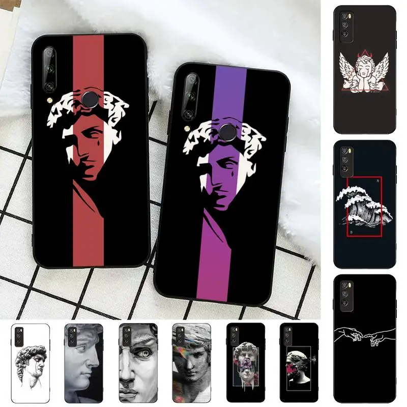 

FHNBLJ Fashion Abstract Art David Lines Adam Phone Case for Huawei Honor 10 i 8X C 5A 20 9 10 30 lite pro Voew 10 20 V30