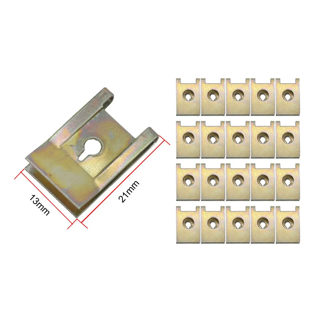20 шт. автомобильные крепежные зажимы винтовое основание тип U J98 для гаек