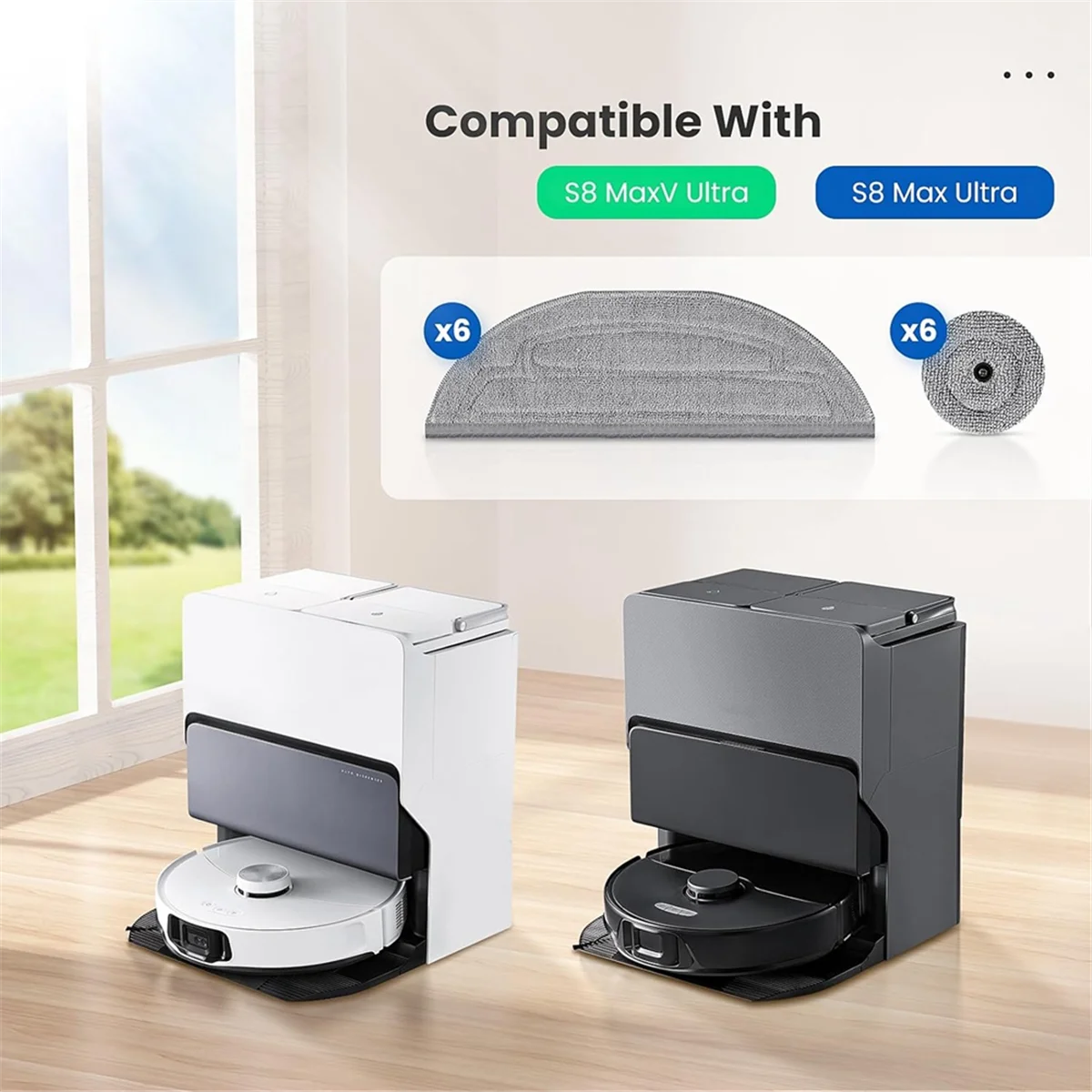 Насадки для швабры робота-пылесоса Roborock S8 MaxV Ultra / Max