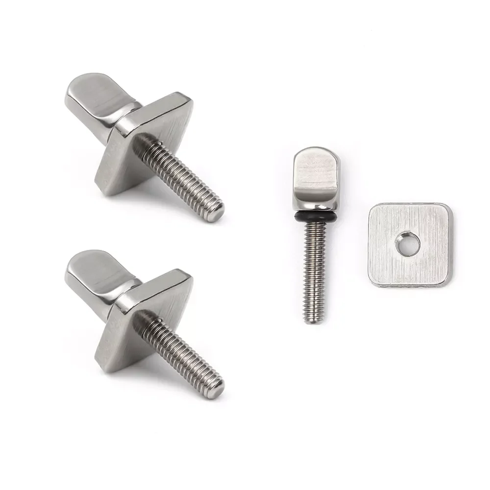 

1/2pcs Stainless Steel Boat Surfboard Fin Screw & Fin Plate Replacement Kit Longboard Fin Screws Plate Boat Accessories