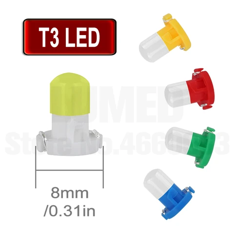 10 шт., автомобильные лампы T3 T4.2 T4.7