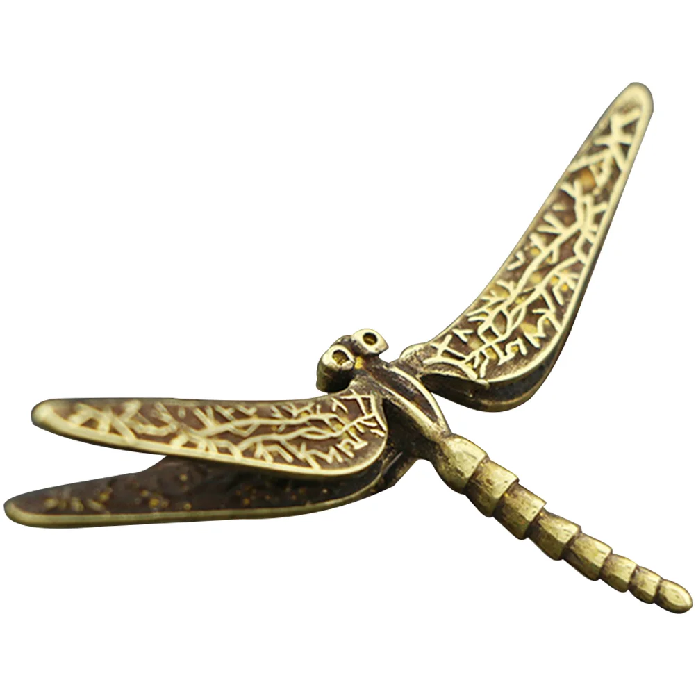 

Dragonfly Brass Decor Figurine Animal Room Statue Silver Ornaments The Living Ornament Sculpture Figurines Figure Miniature Mini