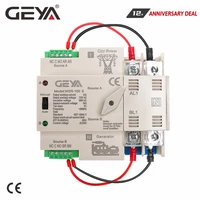geya din rail 100a 2pole ats power automatic transfer switch 63a 100a 5060hz pc grade 220v 110v city power to generator