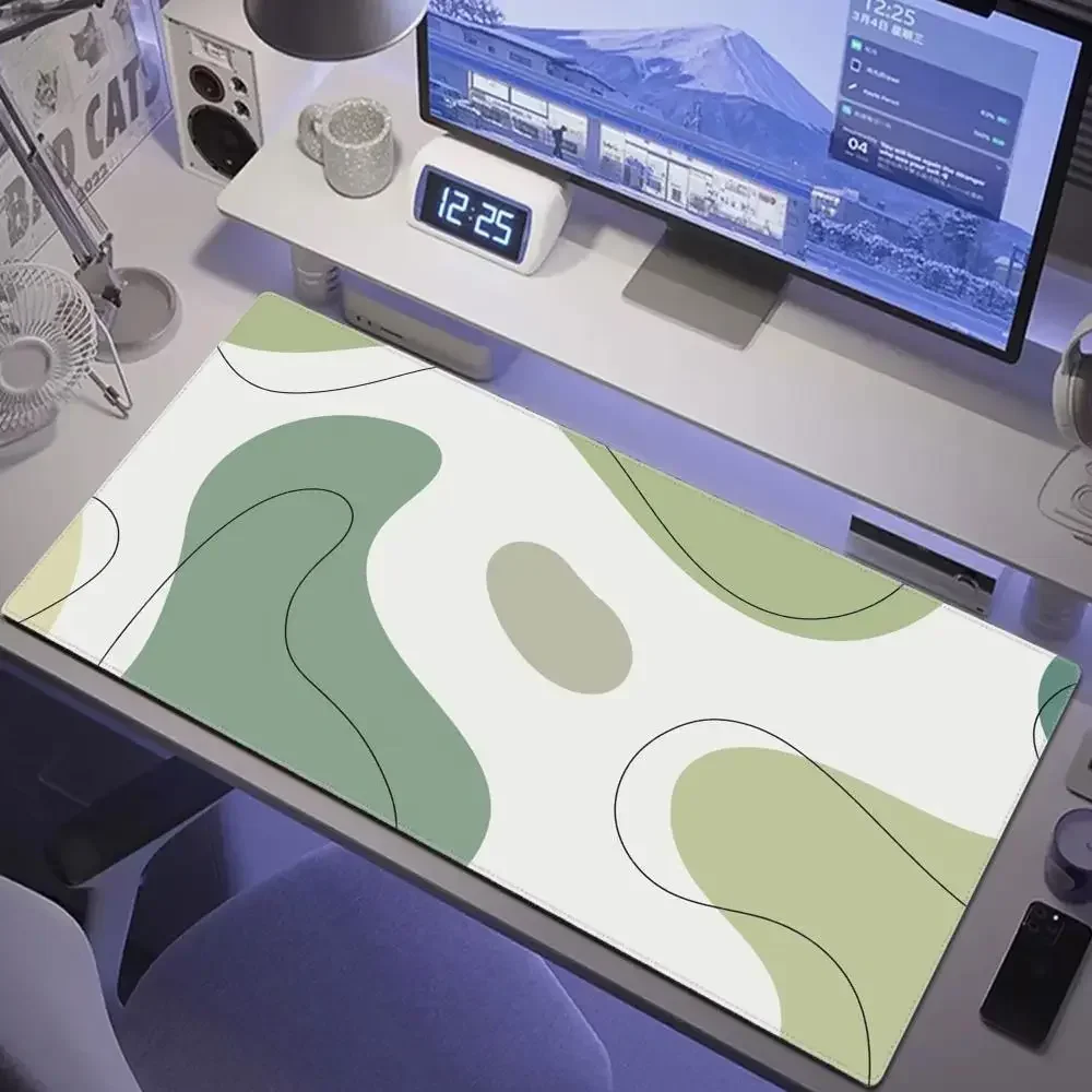 Абстрактный Цветочный минималистичный коврик для мыши XXL игровые аксессуары