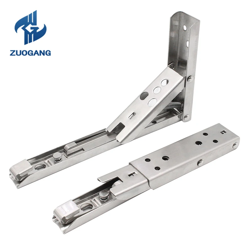 ZG Bracket Wall Mounted Bench Table Shelf Support Hidden Furniture Hardware Folding Triangle |