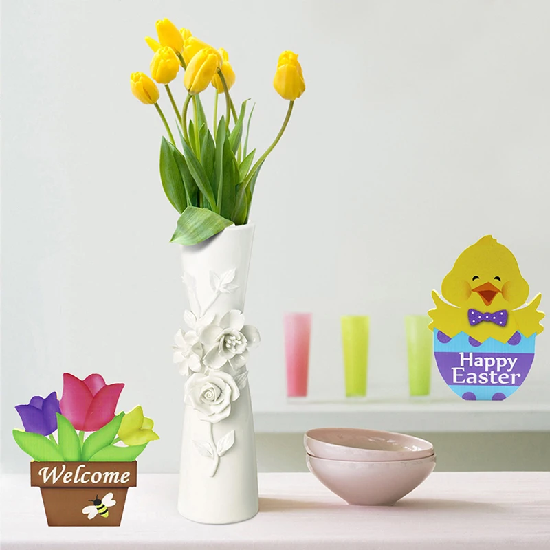 Пасхальный весенний семейный Декор для дома кролик яйца вечерние НКИ поделки