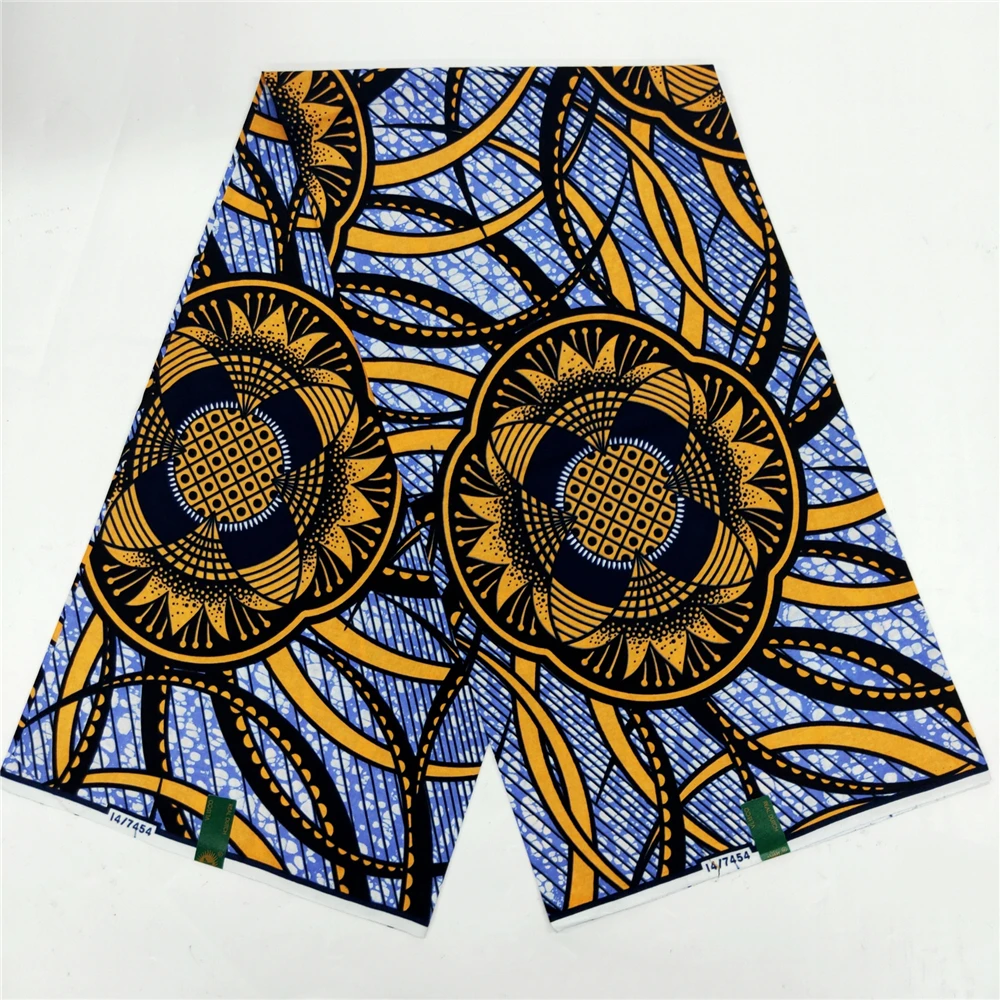 

Veritable Wax African Wax Fabric Cotton Material Nigerian Ankara Block Prints Batik Dutch High Quality Sewing Cloth VL-121