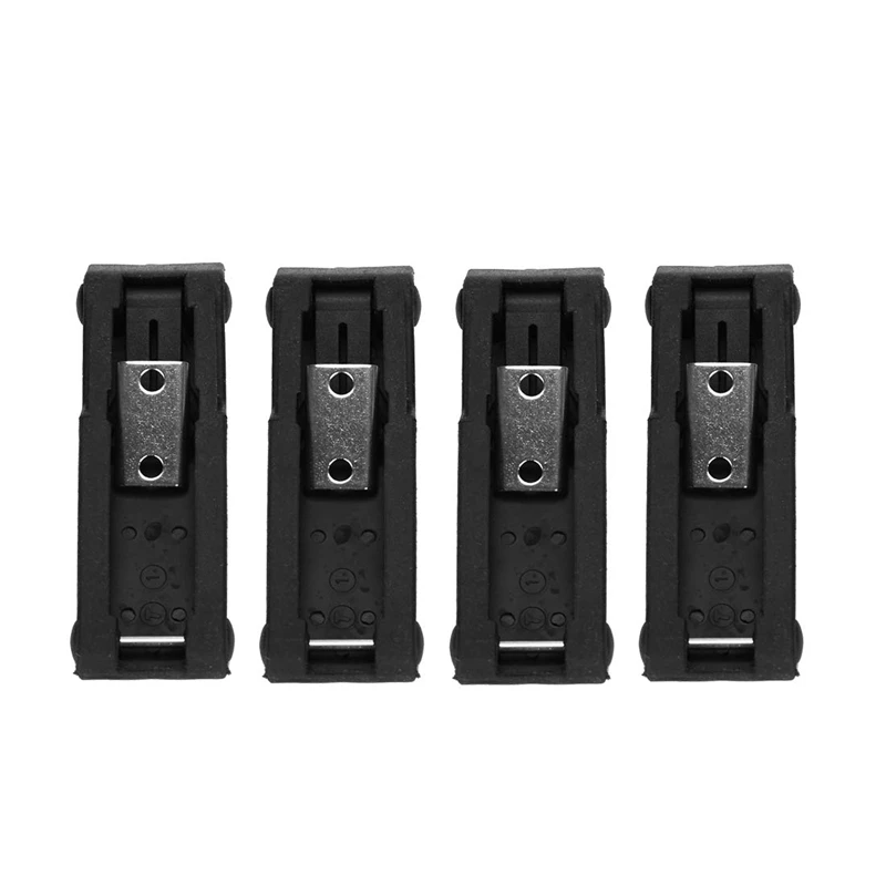 4х Гибкая мягкая черная резиновая защелка для охладителя лодочного отсека