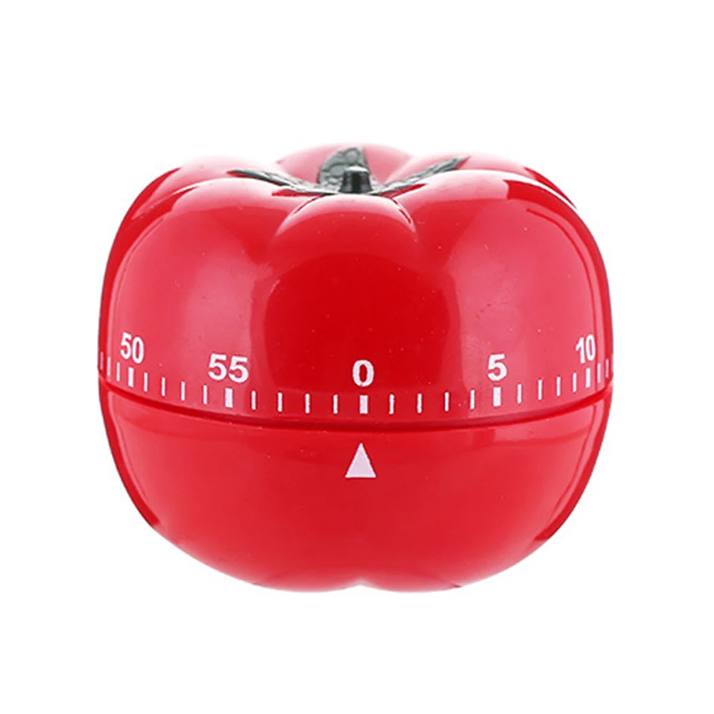 

Easy Operate Tomato Shape Cooking Red Practical Home Household Fashion Plastic Durable Kitchen Timer