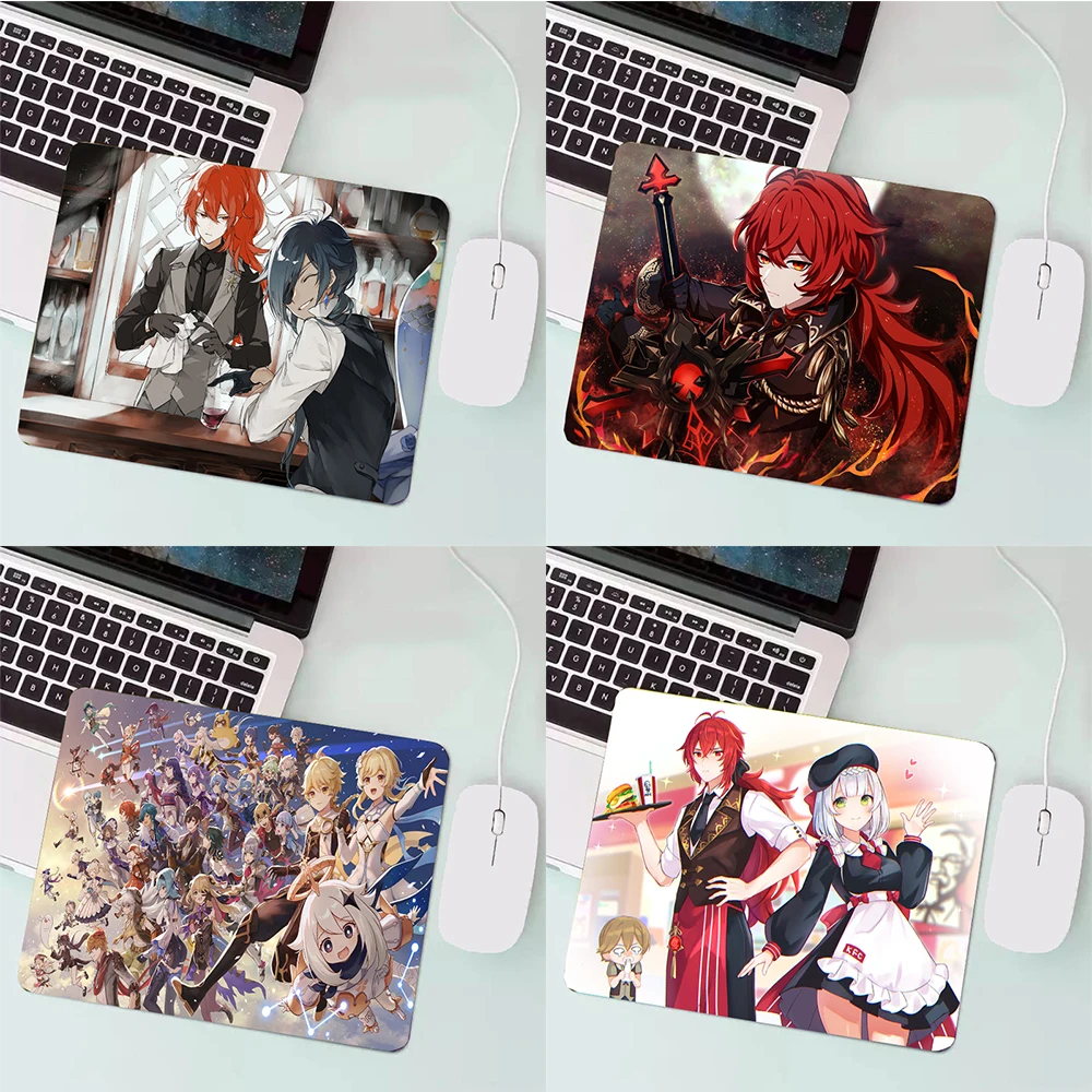 

Genshin Impact Pads Gamer Pc Accessories on The Table Deskpad Small Mousepad Gaming Mouse Pad Mousepad Anime Mat Mausepad Pad