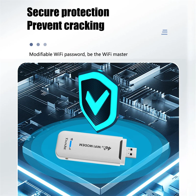 Wi-Fi-роутер TIANJIE 4G карманный беспроводной USB-модем с Micro SIM-картой LTE 4g Wi-Fi антенной -