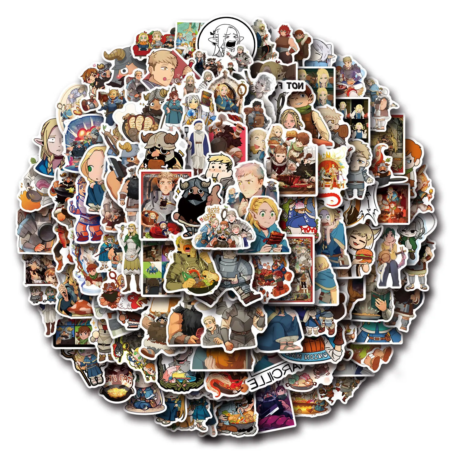 Наклейки с изображением вкусных в подземелье 10/30/55/110 шт.