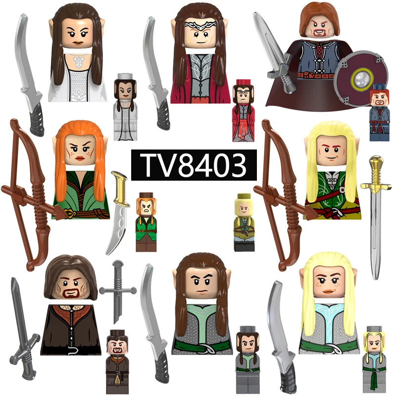 Фото TV6409 Lord Rings Эльфы Окс Армия Гном Гэндальф Маг Мини Фигурки Игрушек Строительные Блоки Сборка Игрушки для Дети Подарок На День Рождения №2