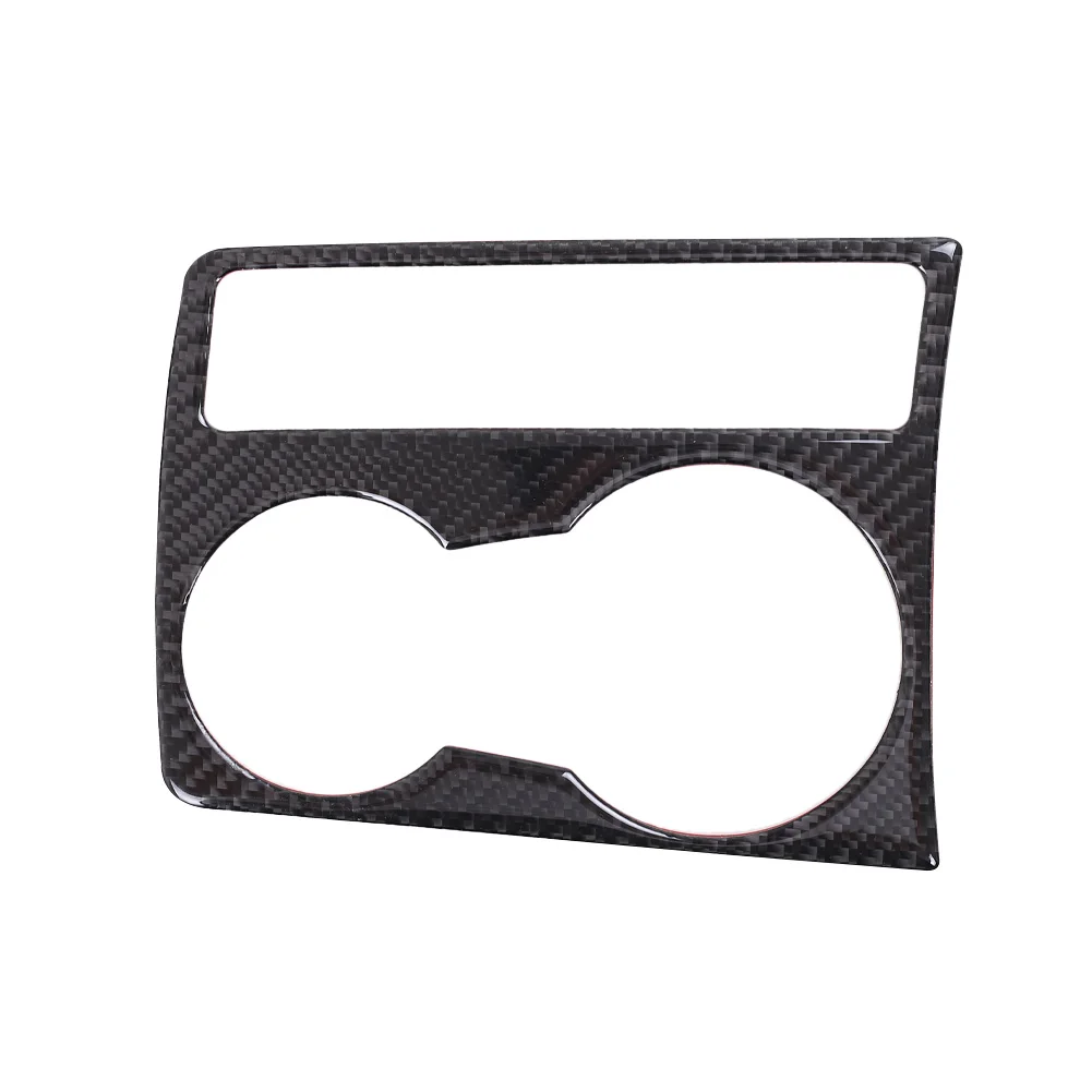 

Car Carbon Fiber Trim Cup Holder Frame Decal Sticker Cover for Audi A5 A4 B8 2009-2015 Car Styling Accessories