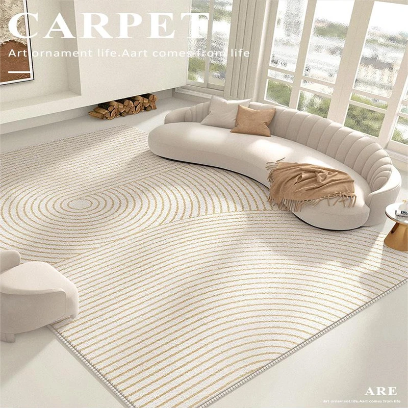 

Japanese Simple Living Room Decoration Carpet Ins Lines Bedroom Bedside Large Area Carpets Home Balcony Porch Entry Non-slip Rug