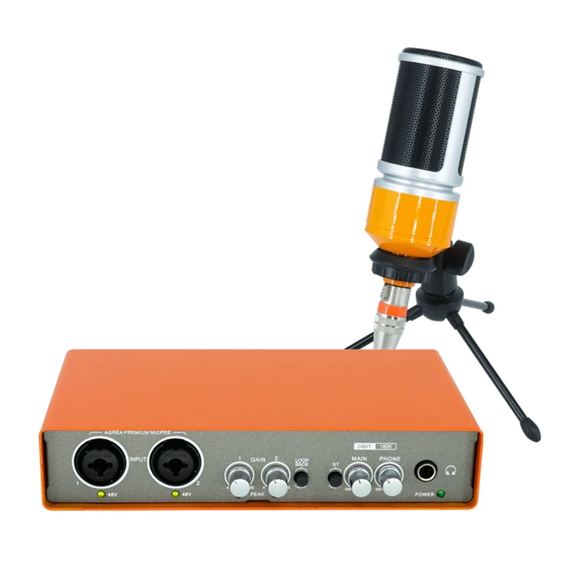 

Professional Microphone Audio Interface Recording Sound Card Electric Guitar Mixer Professional Mixing Console
