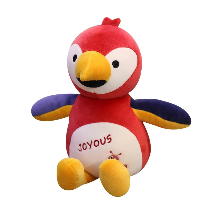 

Симпатичные реалистичные красочные Страусиные, попугаи и птицы с большим ртом, плюшевые игрушки, мягкие милые куклы-животные для детей, мул...