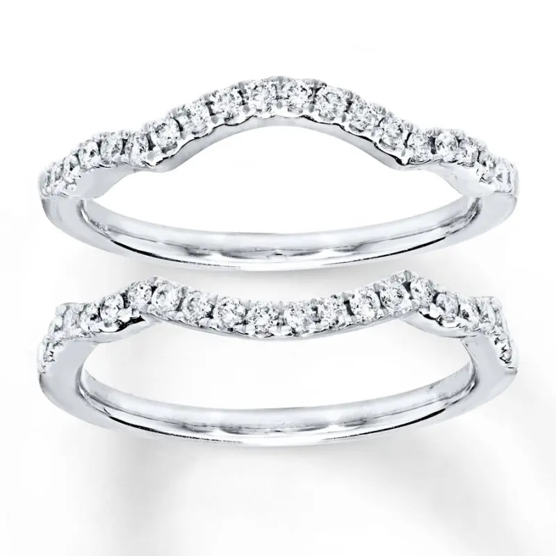 

HESHI Diamond Wedding Band White Ring