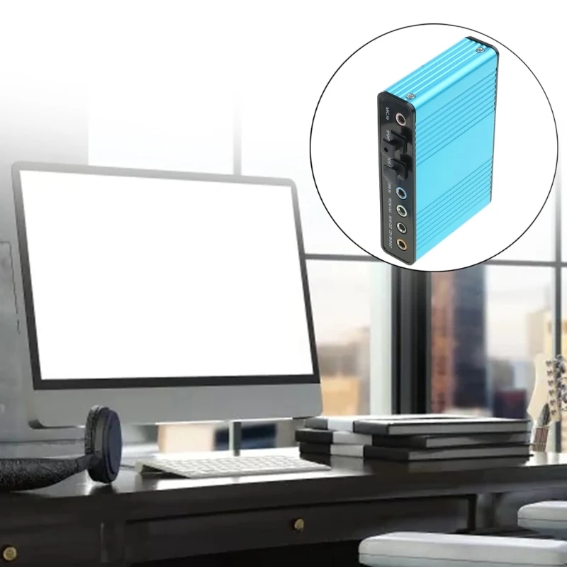 Звуковая карта 5.1/7.1 USB-аудио оптический адаптер 6-канальный вход/выход SPDIF