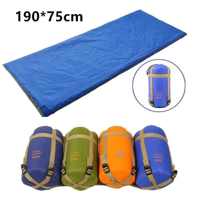 

190*75cm Outdoor Envelope Sleeping Bag Ultralight Multifunction Travel Bag Hiking Camping Sleeping Bags Nylon Lazy bag 2#