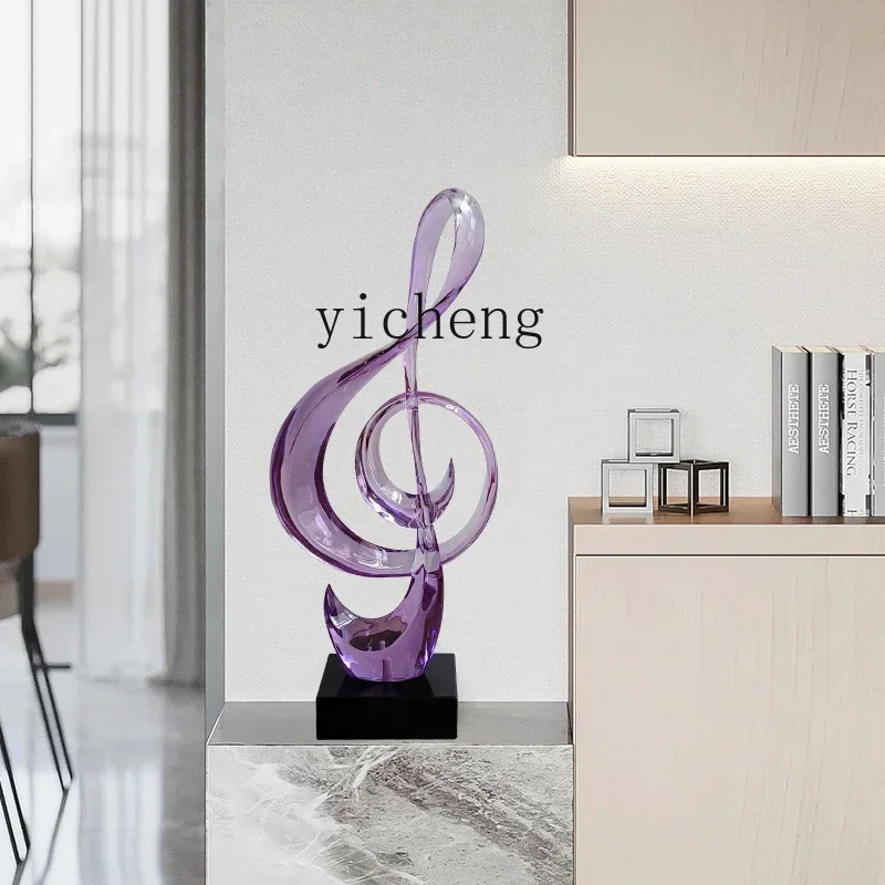 ЗВС. Современный минималистичный скульптура из смолы для музыкальной ноты