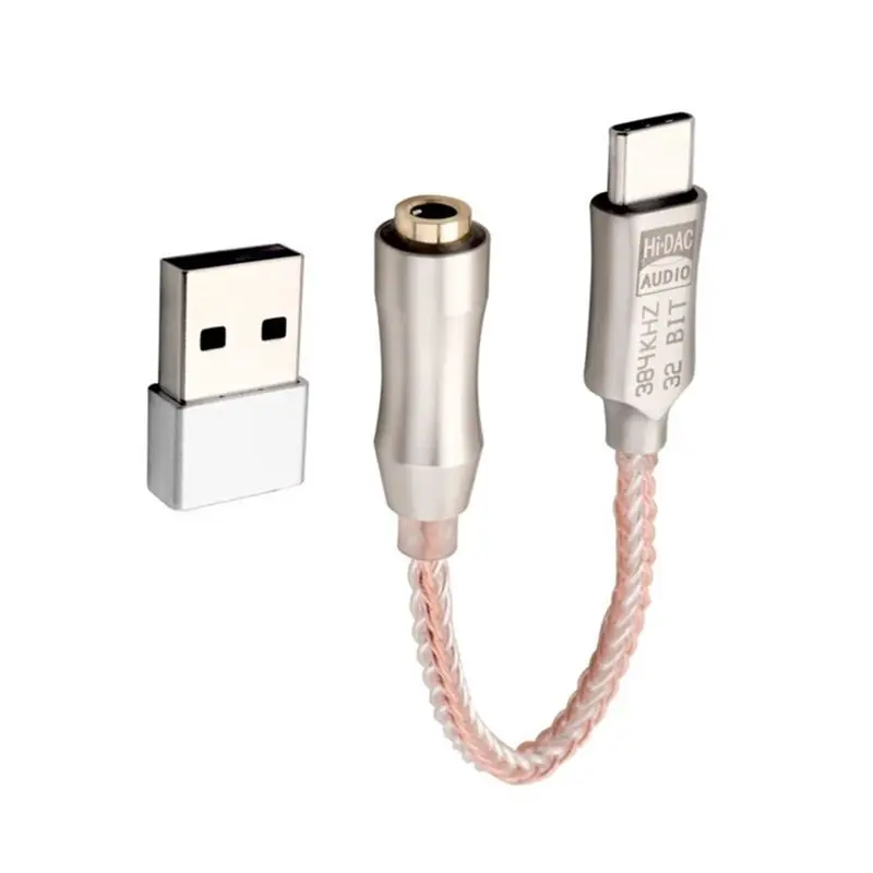 Фото USB Type-C на 3,5 мм аудиоинтерфейс ALC5686 HiFi DAC, усилитель для наушников, цифровой аудиодекодер, конвертер для наушников №4
