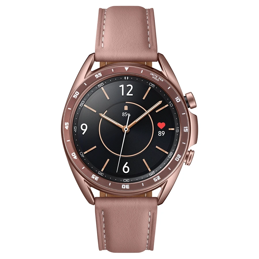 Металлическое кольцо для стилизации рамки корпуса Samsung Galaxy Watch 3 41 мм/45 мм с защитными аксессуарами.