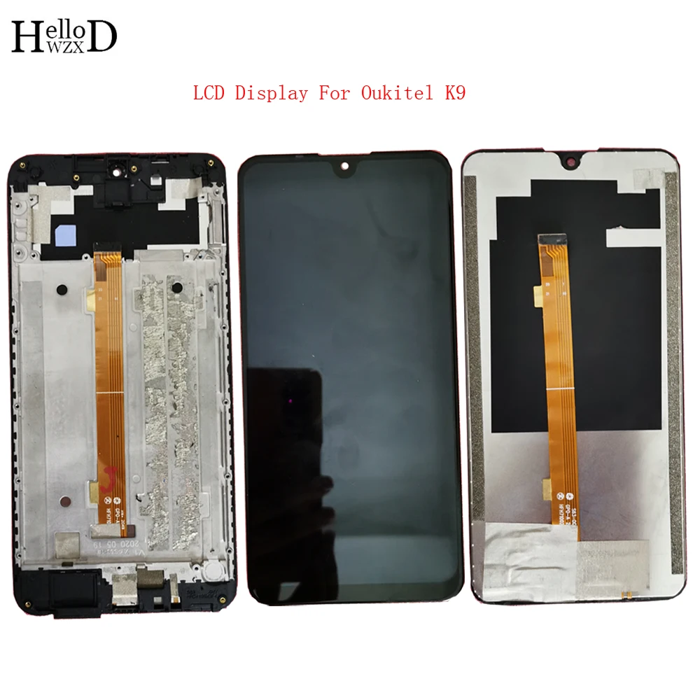 

7,12 ''б/у Мобильный ЖК-дисплей для Oukitel K9 Android 9,0 1080x2240 18:9, ЖК-дисплей, сенсорный экран, датчик, дигитайзер, панель, инструменты