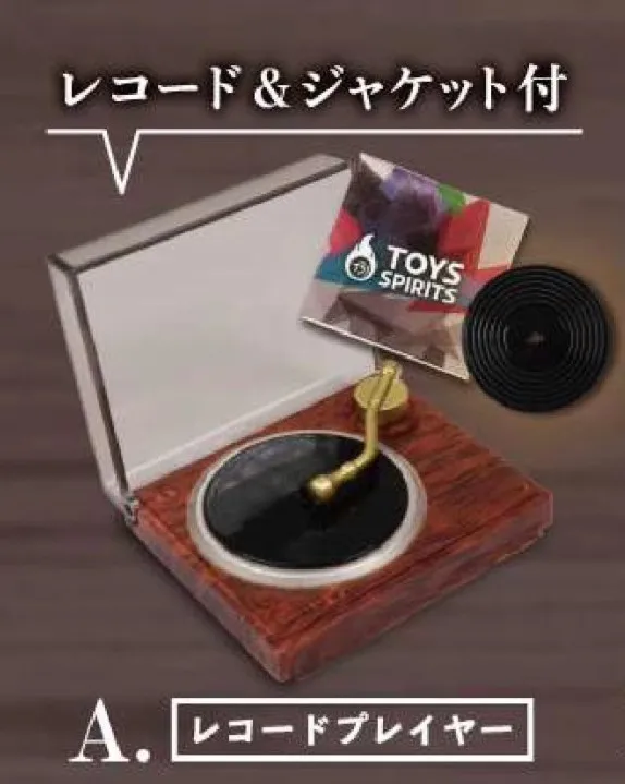 Фото Оригинальные капсульные игрушки Spirits Gashapon CD Advanced Sound Repeater System Блюдце Свет Миниатюрная модель Аниме Кукла Фигурка Декор №2