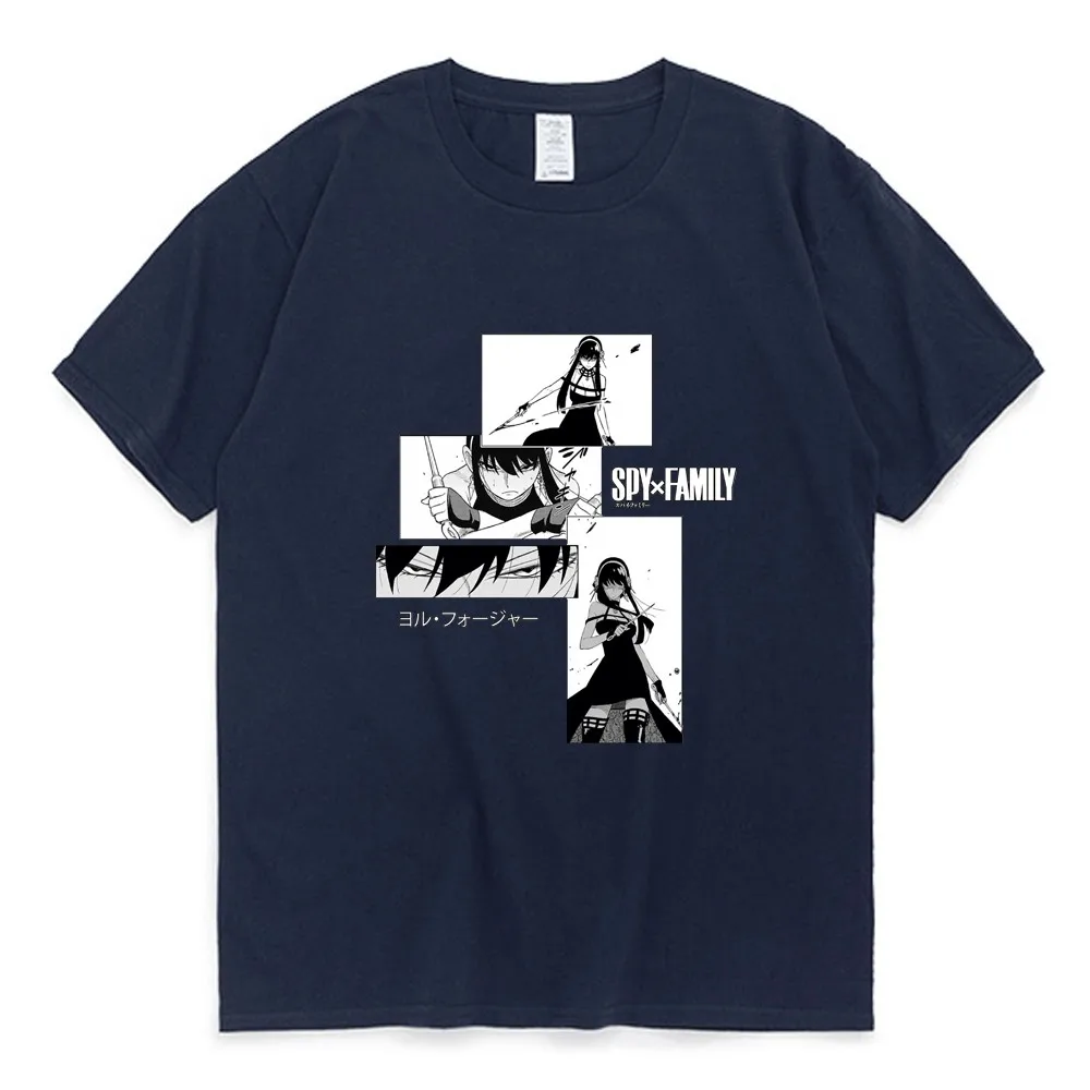 

SPY X FAMILY T Shirt Harajuku Kawaii Manga Anya Forger T-Shirt Summer Streetwear Cotton Tee Shirt Japan Anime Shirts Tops Male