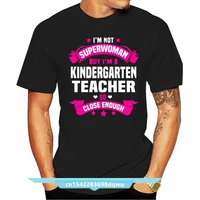 men t shirt short sleeve kindergarten teacher super woman gift shirt cool women t shirt tee tops
