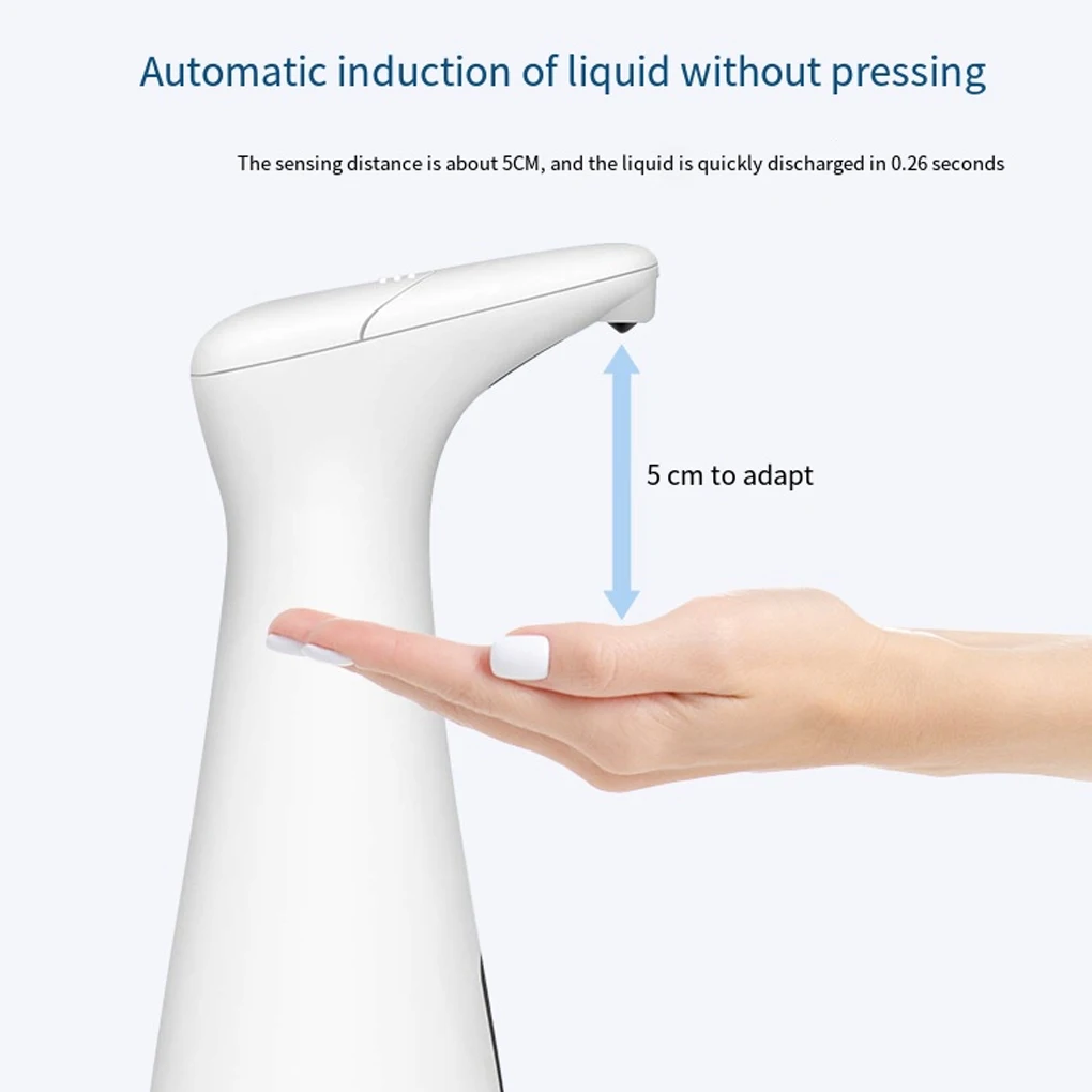 

Liquid Soap Dispenser Automatic Washer Intelligent Induction Waterproof Shower Lotion Diffuser Home Use Kitchen White