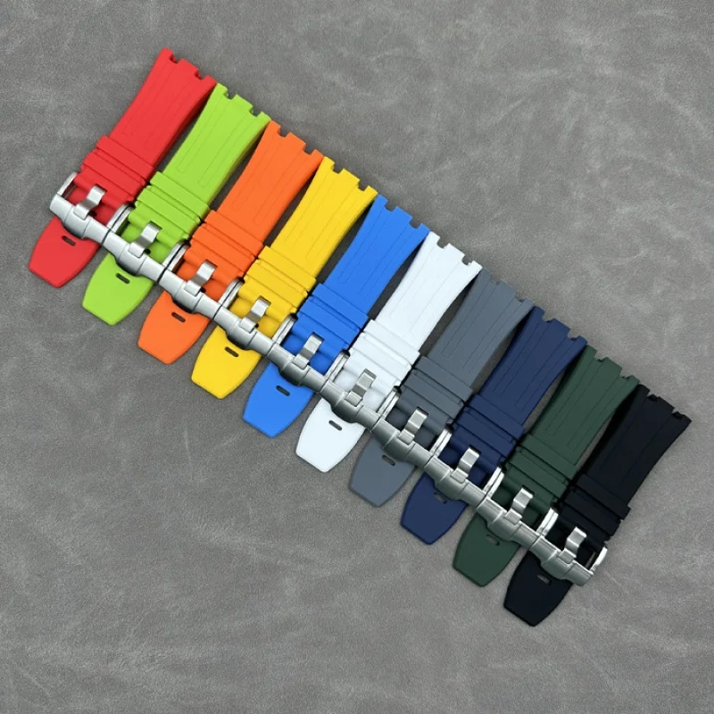 

Silicone Watchband for AP Audemars Piguet 15703 15710 Male Royal Oak Offshore Series Waterproof Sports Rubber Watch Strap 28mm