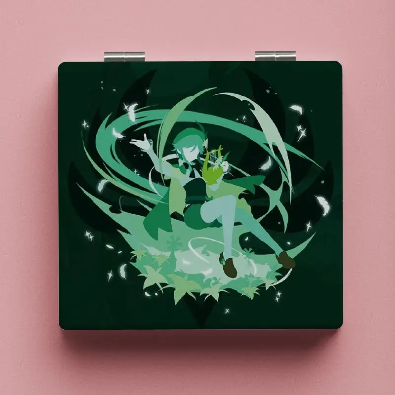 Складные косметические зеркала Yuan Shen Ganyu Zhongli ручное зеркало для макияжа Barbatos Xiao