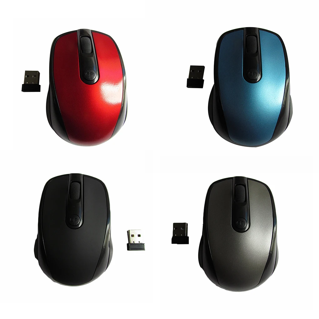 

2.4Ghz Wireless Mouse 1600DPI Adjustable Home Office Computer Game Optical Gaming Cordless Mice