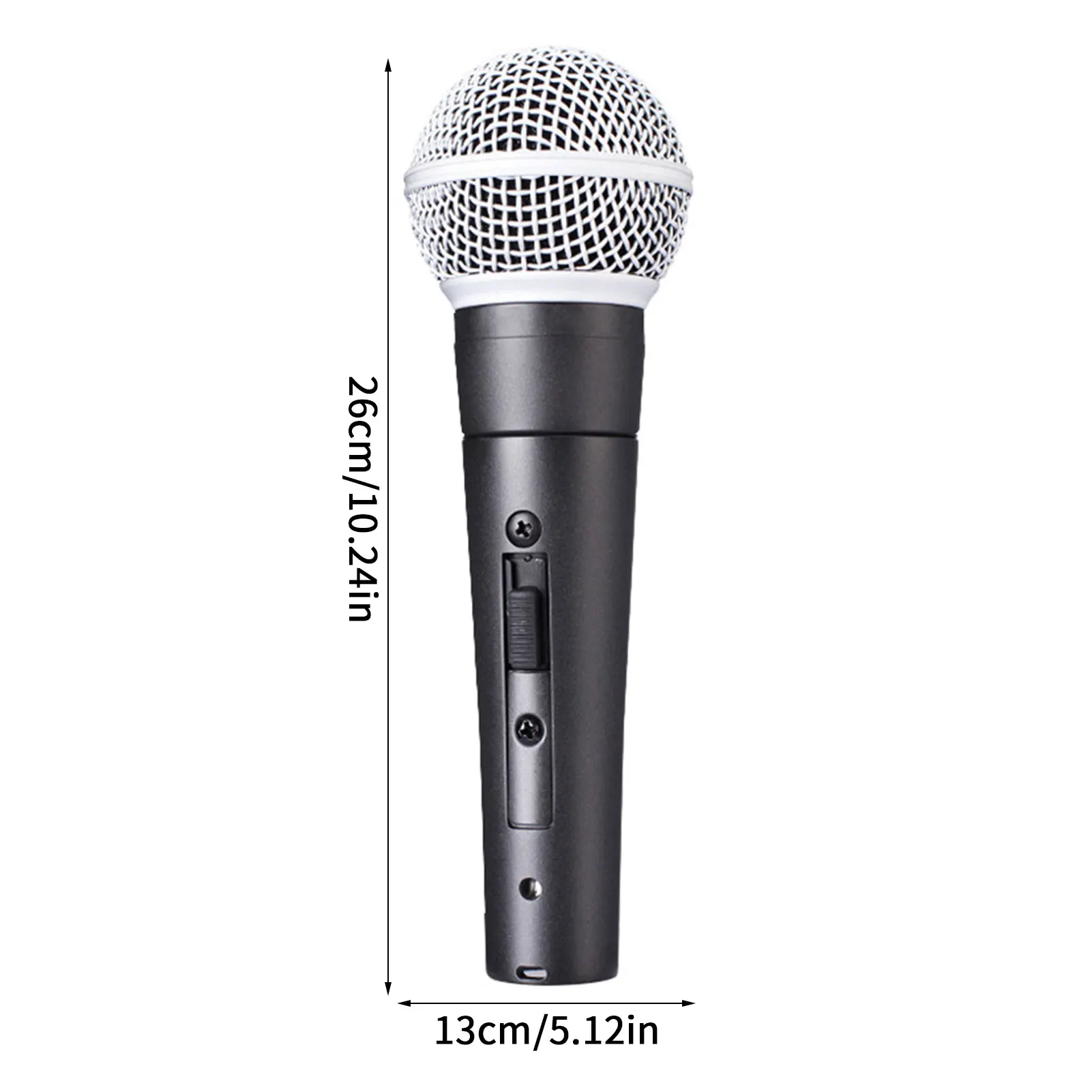 Музыкальные микрофоны для вокала пения с выключателем ВКЛ./ВЫКЛ. чехлом хранения