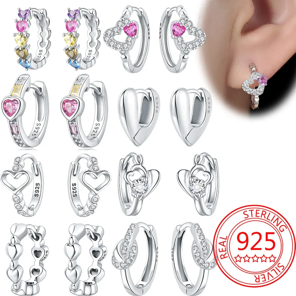 Женские серьги из серебра 2024 пробы с розовым сердцем