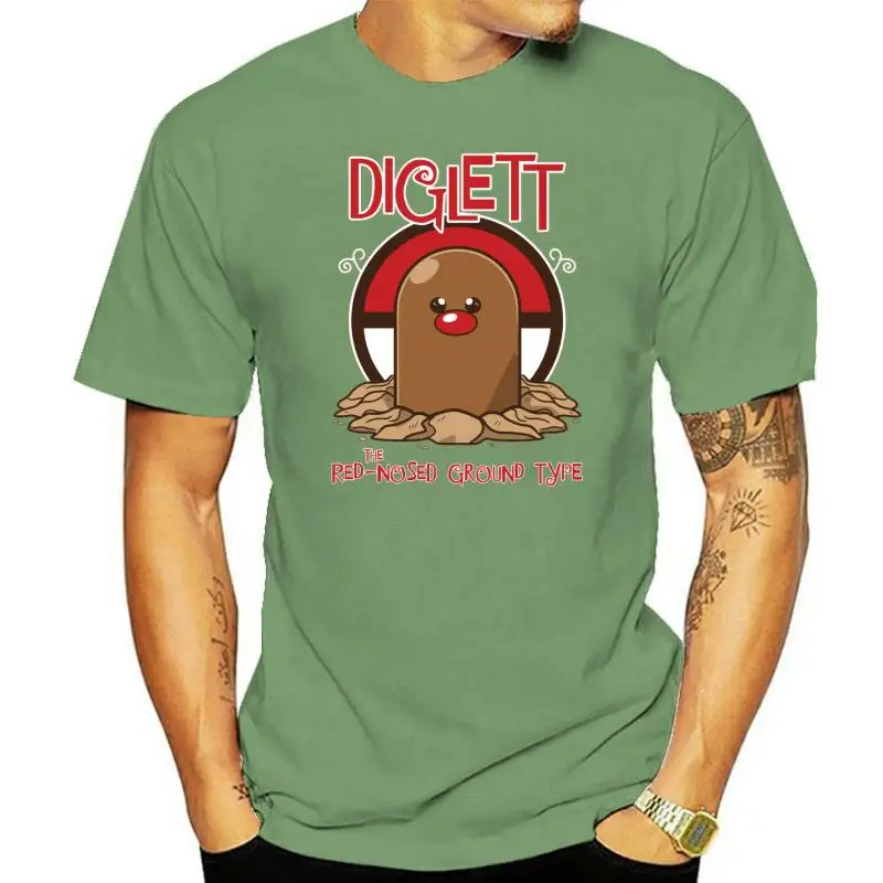 

Men tshirt Diglett the Red Nosed Ground Type Anime T Shirt women T-Shirt tees top
