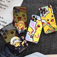 bandai pokemon anime pikachue phone case for iphone 11 12 13 mini pro xs max 8 7 6 6s plus x 5s se 2020 xr case