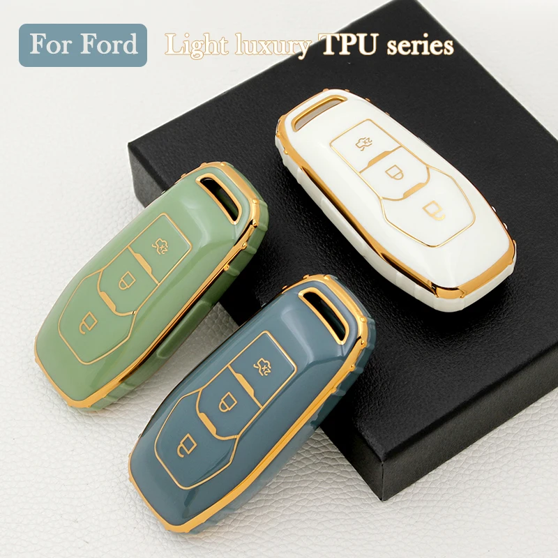 

TPU Car Key Case Cover Holder Shell For Ford Focus 3 4 ST Mondeo 5 MK5 Mustang F-150 Explorer Edge Fiesta Kuga MK3 accessories