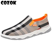 men new casual canvas shoes breathable wear resistant lightweight men shoes outdoor fashion all match mens slip on sports shoes