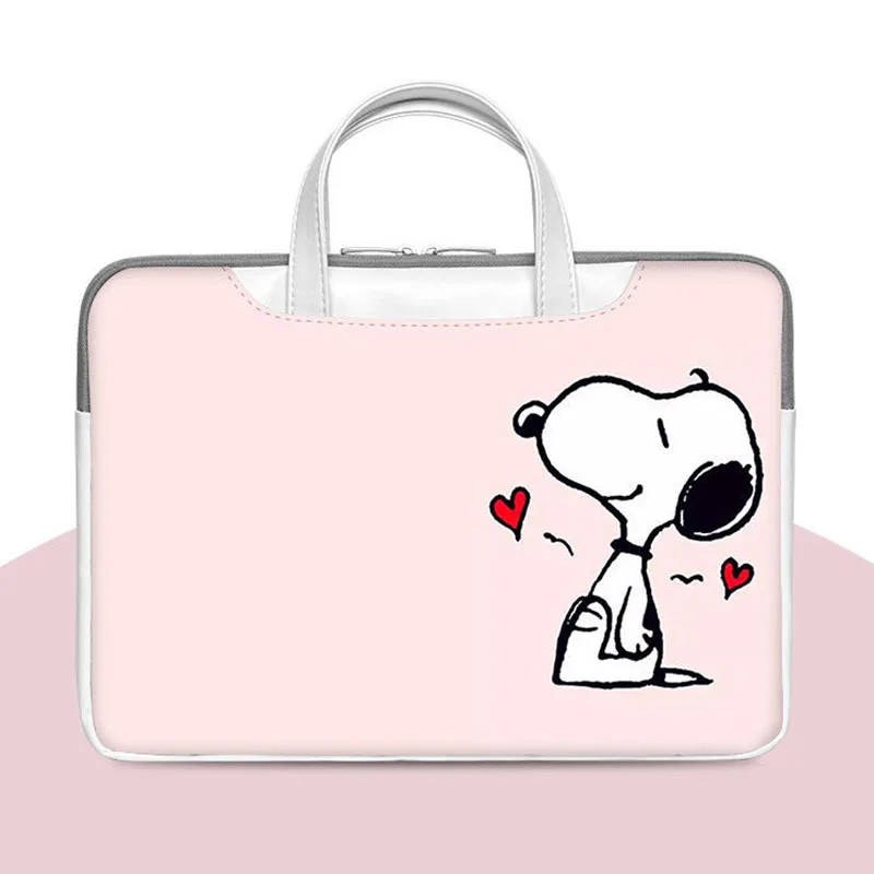 

Snoopy Kawaii Laptop Bag Female 12/13/14/15.6/16.1 Inch Portable Apple Lenovo Hp Dell Asus Huawei Large Capacity Computer Bag